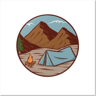 Camping Posters and Art